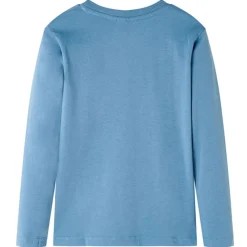 Vêtements & Accessoires-vidaXL T-shirt enfants à manches longues moyen 92 Bleu