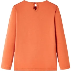 Vêtements & Accessoires-vidaXL T-shirt enfants à manches longues brûlé 116 Orange