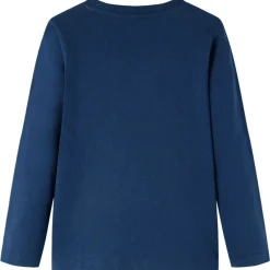 Vêtements & Accessoires-vidaXL T-shirt enfants à manches longues 92 Bleu marine
