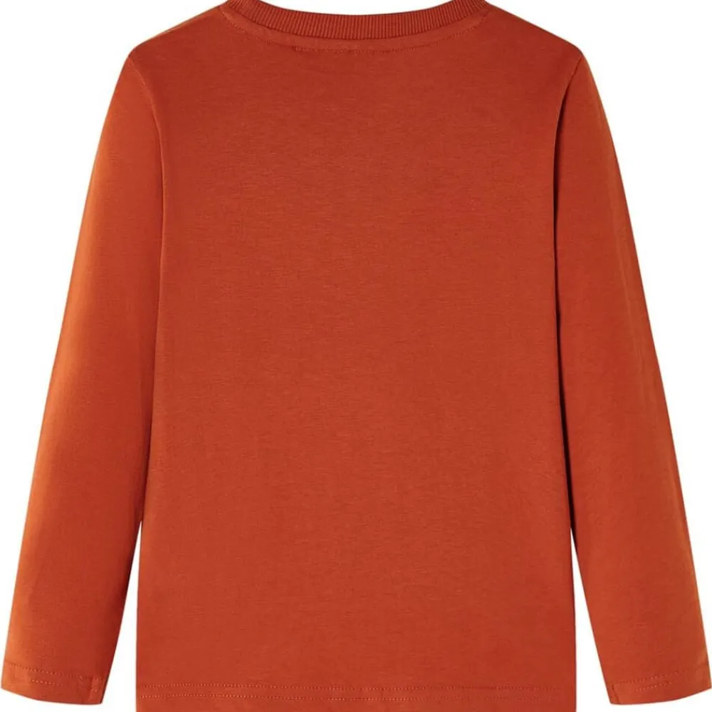 Vêtements & Accessoires-vidaXL T-shirt enfants à manches longues rouille clair 104 Couleur rouille