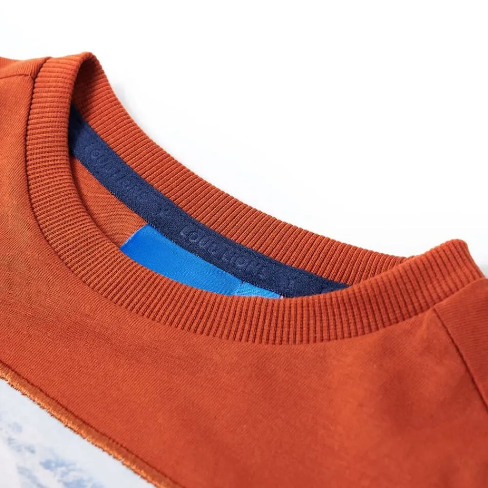 Vêtements & Accessoires-vidaXL T-shirt enfants à manches longues rouille clair 104 Couleur rouille