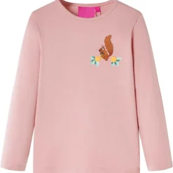 Vêtements & Accessoires-vidaXL T-shirt enfants à manches longues 104 Rose clair