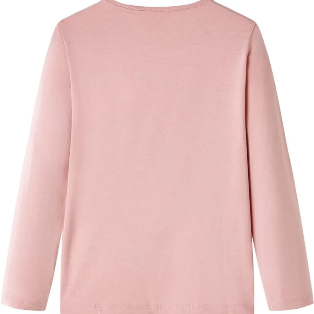 Vêtements & Accessoires-vidaXL T-shirt enfants à manches longues 104 Rose clair