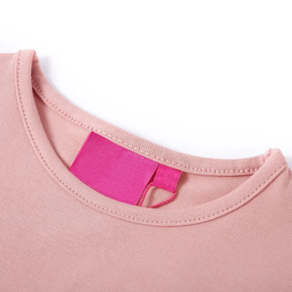 Vêtements & Accessoires-vidaXL T-shirt enfants à manches longues 104 Rose clair