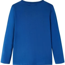 Vêtements & Accessoires-vidaXL T-shirt enfants à manches longues 128 Bleu foncé