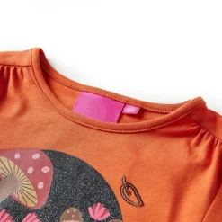 vidaXL T-shirt enfants à manches longues brûlé 92