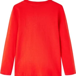 vidaXL T-shirt enfants à manches longues rouge 104