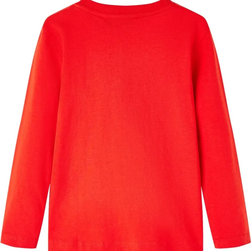 vidaXL T-shirt enfants à manches longues rouge 104