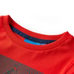 vidaXL T-shirt enfants à manches longues rouge 104