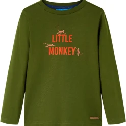 vidaXL T-shirt enfants à manches longues foncé 104