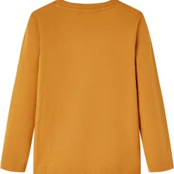 Vêtements & Accessoires-vidaXL T-shirt enfants à manches longues ocre foncé 104