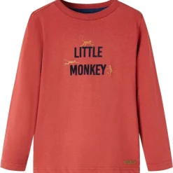 vidaXL T-shirt enfants à manches longues brûlé 92