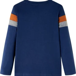 Vêtements & Accessoires-vidaXL T-shirt enfants à manches longues bleu marine 104