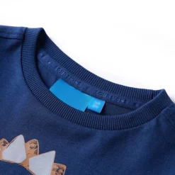 Vêtements & Accessoires-vidaXL T-shirt enfants à manches longues 104 Bleu marine