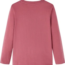 Vêtements & Accessoires-vidaXL T-shirt enfants à manches longues 104 Rouge foncé