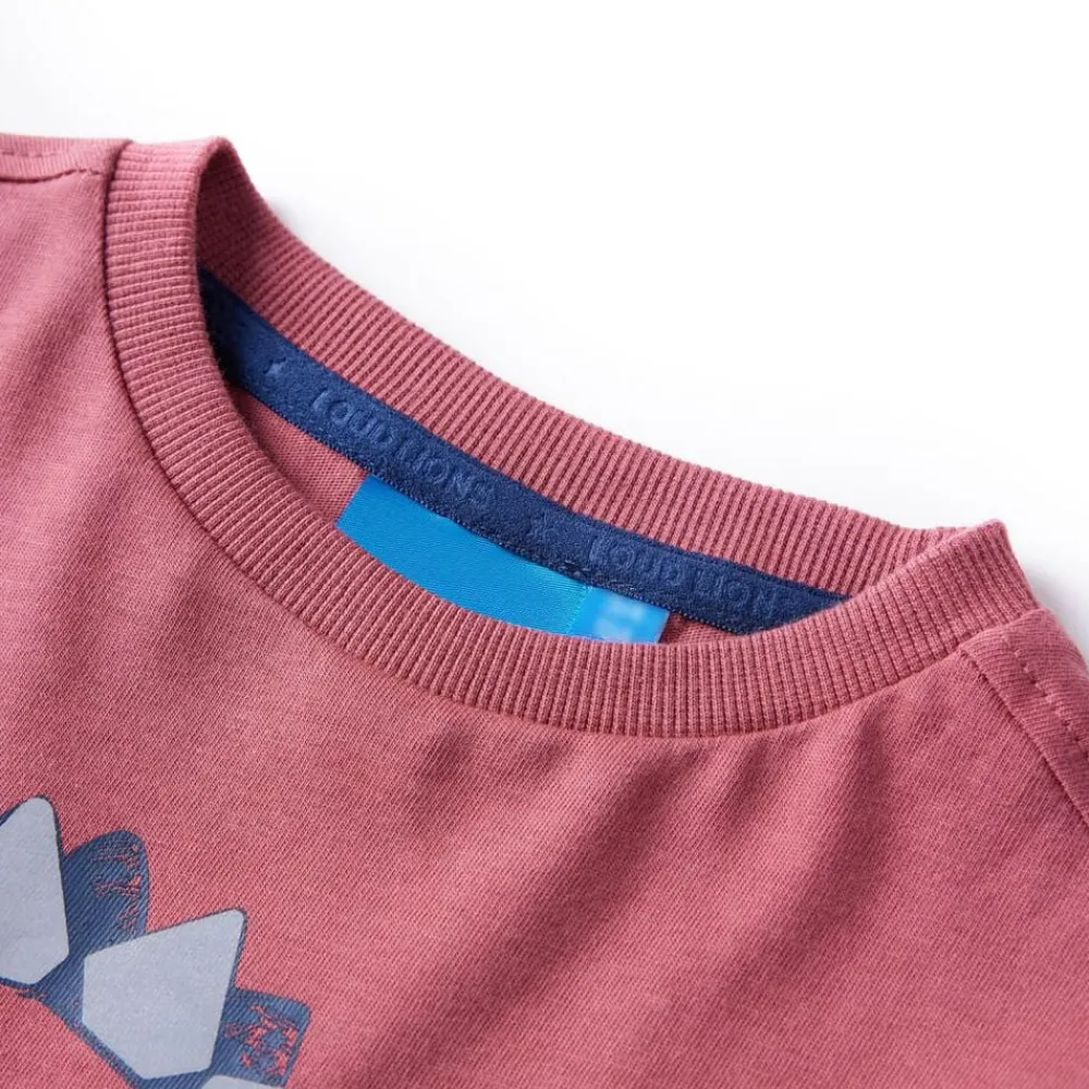 Vêtements & Accessoires-vidaXL T-shirt enfants à manches longues 104 Rouge foncé