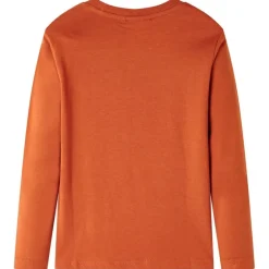 Vêtements & Accessoires-vidaXL T-shirt enfants à manches longues rouille clair 92 Couleur rouille