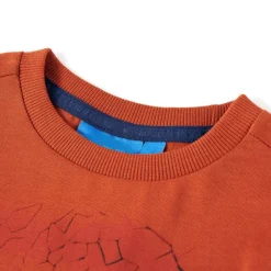 Vêtements & Accessoires-vidaXL T-shirt enfants à manches longues rouille clair 92 Couleur rouille