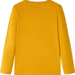 Vêtements & Accessoires-vidaXL T-shirt enfants à manches longues 104 Ocre