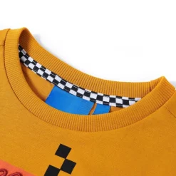 Vêtements & Accessoires-vidaXL T-shirt enfants à manches longues 104 Ocre
