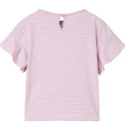Vêtements & Accessoires-vidaXL T-shirt enfants avec manches à volants lila 104
