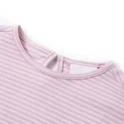 Vêtements & Accessoires-vidaXL T-shirt enfants avec manches à volants lila 104