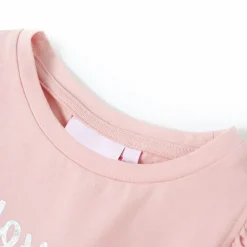 Vêtements & Accessoires-vidaXL T-shirt enfants avec manches à volants 104 Rose clair