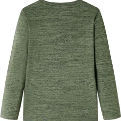 vidaXL T-shirt enfants avec manches longues mélange kaki 104