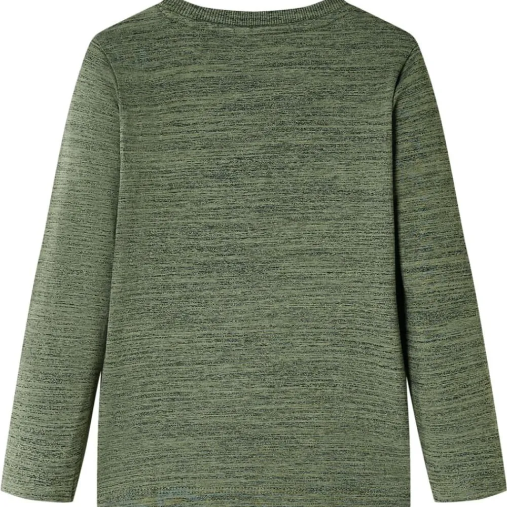 vidaXL T-shirt enfants avec manches longues mélange kaki 104