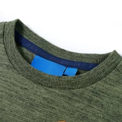 vidaXL T-shirt enfants avec manches longues mélange kaki 104