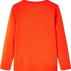 vidaXL T-shirt enfants manches longues orange vif 104