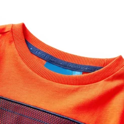 vidaXL T-shirt enfants manches longues orange vif 104