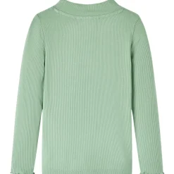 vidaXL T-shirt enfants manches longues faux col roulé foncée 128
