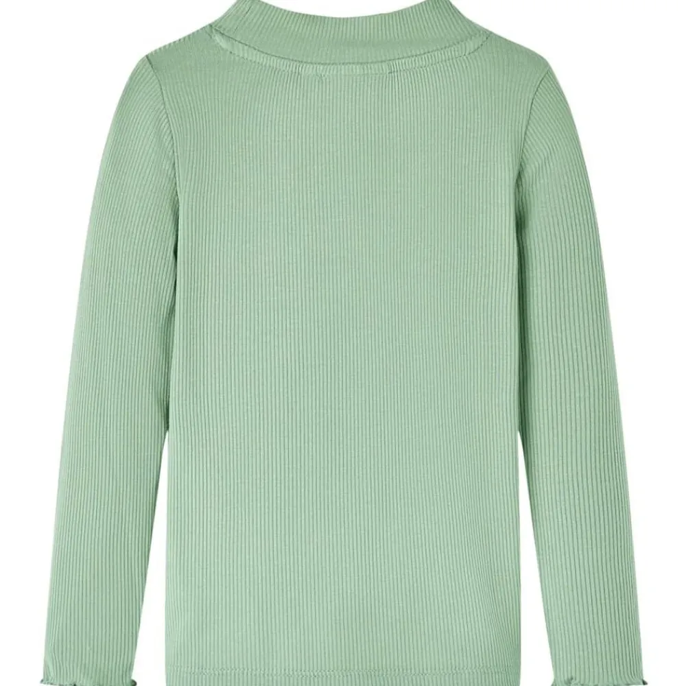 vidaXL T-shirt enfants manches longues faux col roulé foncée 128