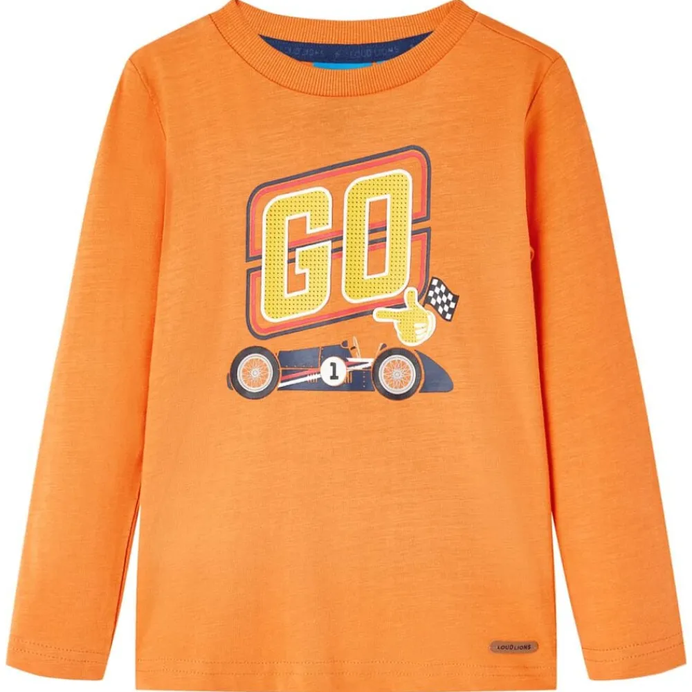 vidaXL T-shirt enfants manches longues foncé 92