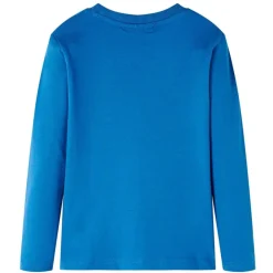 vidaXL T-shirt pour enfant à manches longues bleu 104