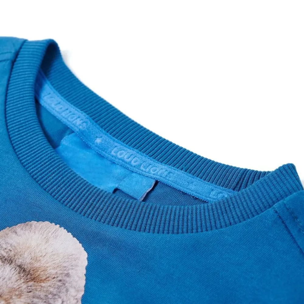 vidaXL T-shirt pour enfant à manches longues bleu 104