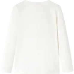vidaXL T-shirt pour enfants à manches longues écru 104