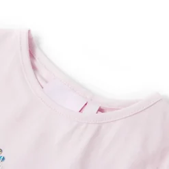 vidaXL T-shirt pour enfants à mancherons rose pâle 104