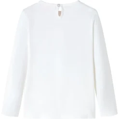 Vêtements & Accessoires-vidaXL T-shirt pour enfants à manches longues écru 116 &Eacute;cru