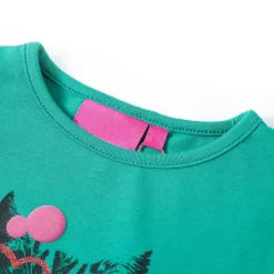 Vêtements & Accessoires-vidaXL T-shirt pour enfants à manches longues 104 Vert vif