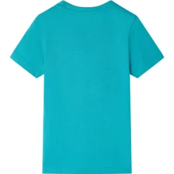 vidaXL T-shirt pour enfants avec manches courtes foncé 128