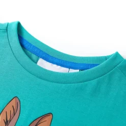 vidaXL T-shirt pour enfants avec manches courtes foncé 128