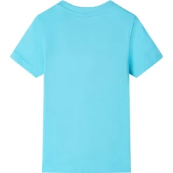 Vêtements & Accessoires-vidaXL T-shirt pour enfants avec manches courtes 116 Aqua