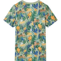 vidaXL T-shirt pour enfants avec manches courtes multicolore 116