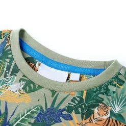 vidaXL T-shirt pour enfants avec manches courtes multicolore 116