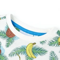 Vêtements & Accessoires-vidaXL T-shirt pour enfants avec manches courtes multicolore 128
