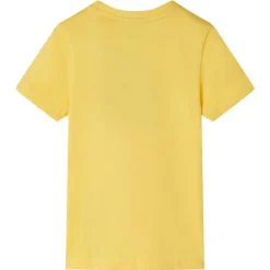 Vêtements & Accessoires-vidaXL T-shirt pour enfants avec manches courtes clair 104 Ocre