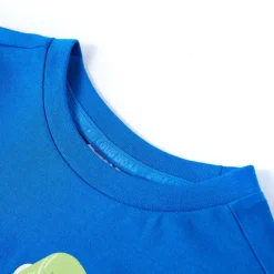 vidaXL T-shirt pour enfants bleu vif 116