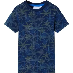 Vêtements & Accessoires-vidaXL T-shirt pour enfants bleu marine 104